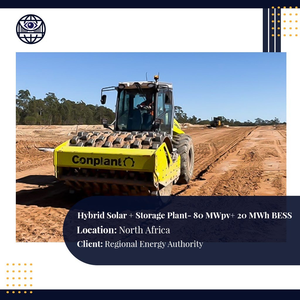 Hybrid Solar Storage Plant (80 MW PV & 20 MWh BESS) Project Report