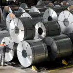 Industrial aluminum coils and extrusions prepared for distribution to Middle East construction and solar energy projects.