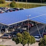Institutional investor reviewing PV panels integration in a diversified clean energy portfolio.