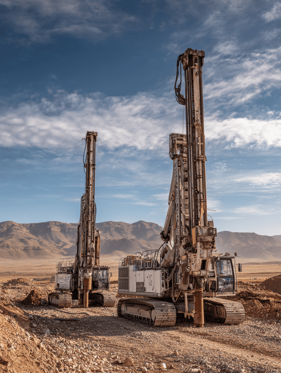 Pile drivers supplied by Steelbridge Export for the Kaig Solar Power Plant in Turkey, enhancing photovoltaic installation efficiency in 2025.