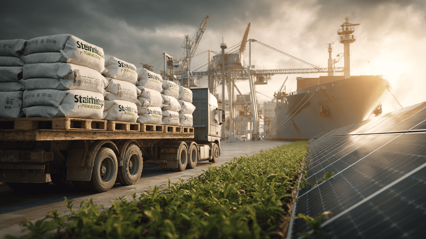 DAP fertilizer shipment from Steelbridge Export to India, supporting sustainable agriculture and global fertilizer distribution in 2025.