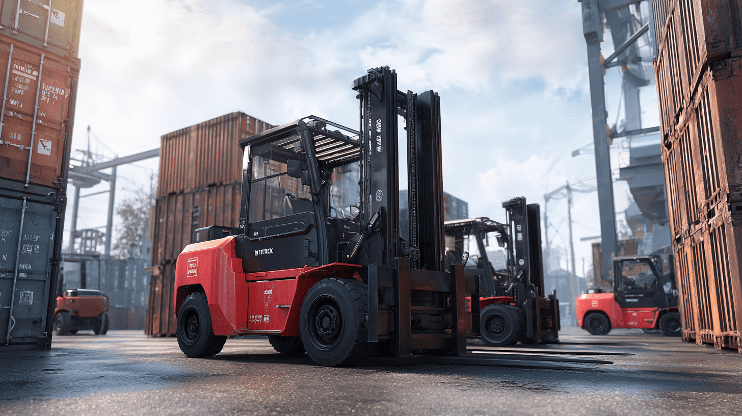 Industrial forklifts exported to Turkey by Steelbridge Export for logistics and infrastructure projects in 2025.