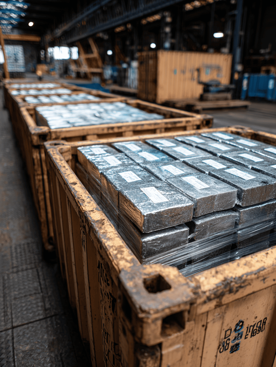 Nickel export shipment to China by Steelbridge Export, supporting steel production and clean energy battery manufacturing in 2025.