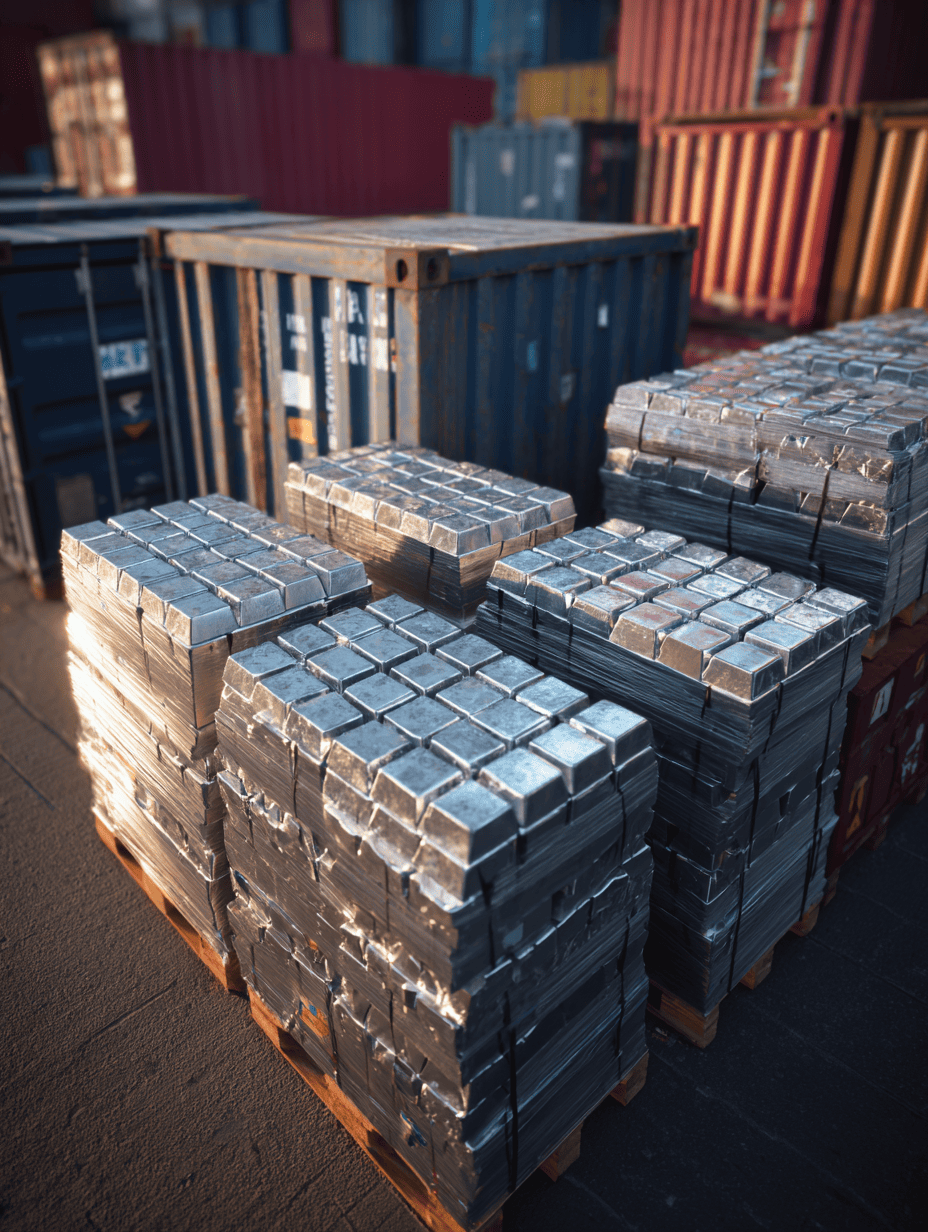 Nickel export shipment to China by Steelbridge Export, supporting steel production and clean energy battery manufacturing in 2025.